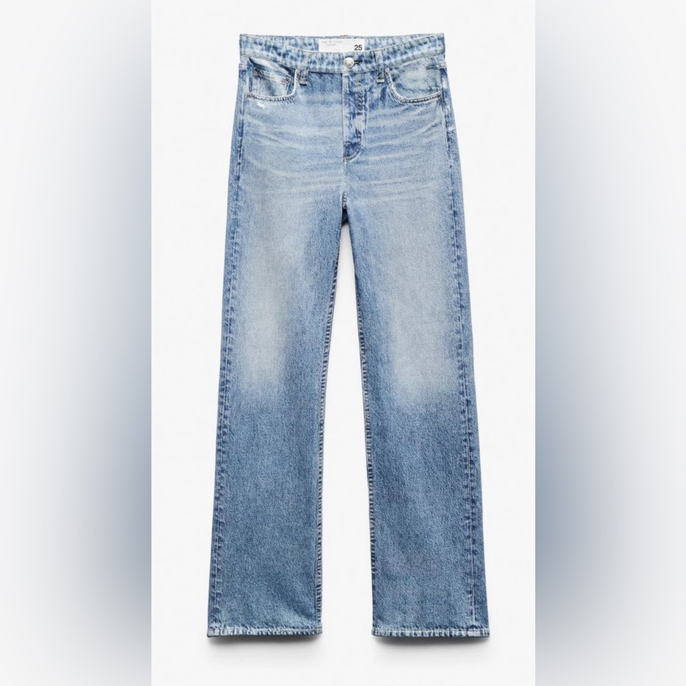 RAG & BONE MIRAMAR Terry Shea Straight Pant in Tessa Viral Sweatpant Jean NWT